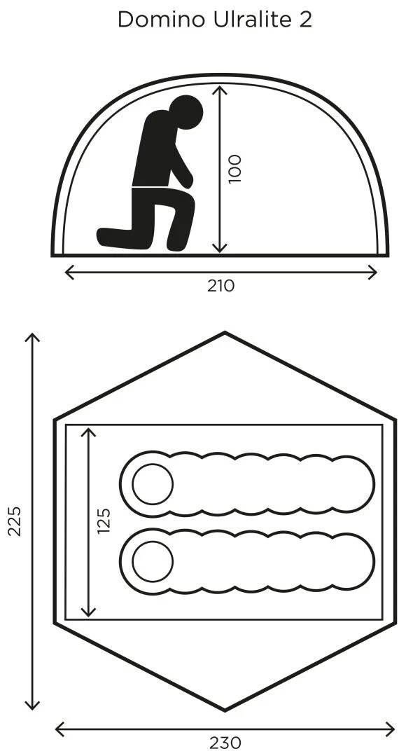 Halti Domino Ultralite 2 Person Tent Halti Domino Ultralite 2 Person Tent